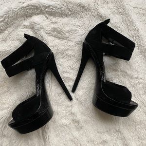 Sexy Black Rachel Zoe Platform Heels